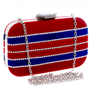 Fashion Velvet Diamond Evening Bags Clutch Bag Handbag